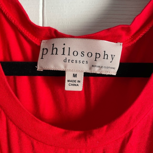 Philosophy size medium ruffled hem dress - Picture 2 of 4